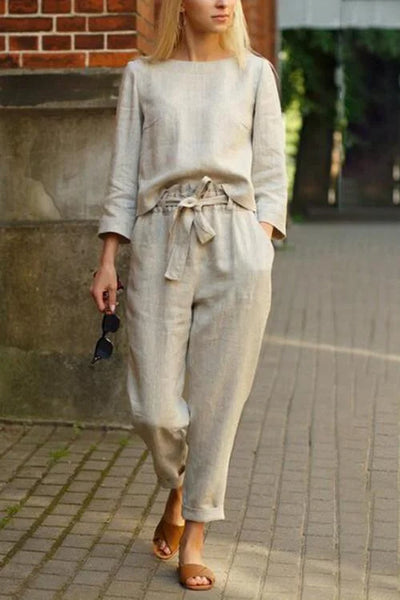 Relaxed Two-Piece Set – Solid Colour & Effortless Style