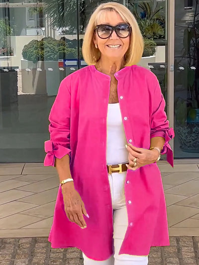 Long Cotton Swing Shirt Jacket – Flattering Fit