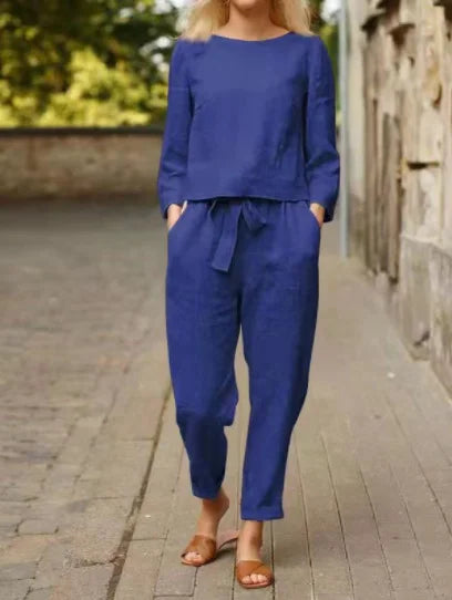Relaxed Two-Piece Set – Solid Colour & Effortless Style