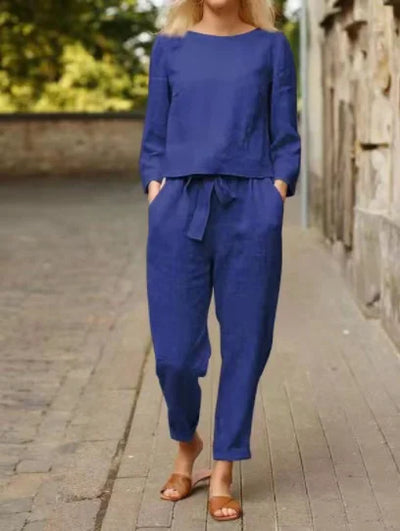 Relaxed Two-Piece Set – Solid Colour & Effortless Style