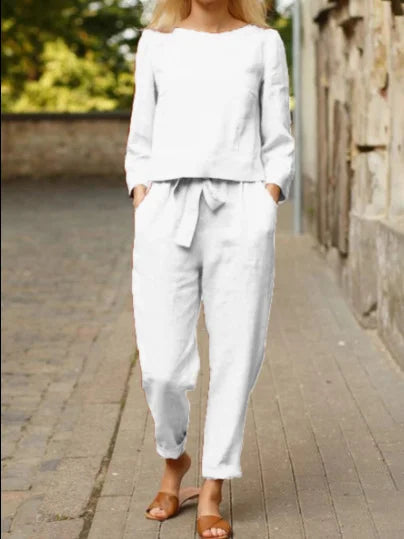Relaxed Two-Piece Set – Solid Colour & Effortless Style