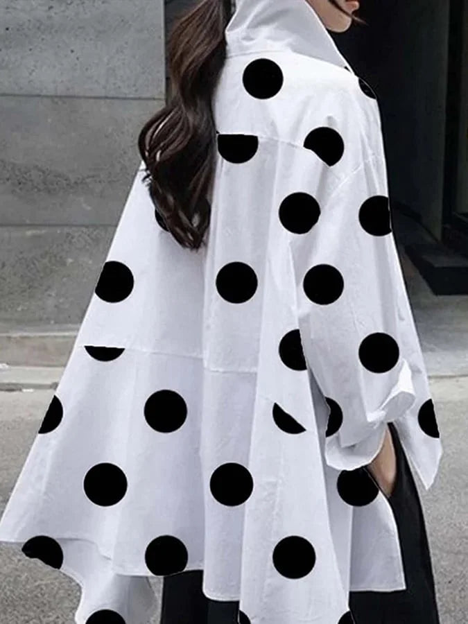 Polka Dot Long Sleeve Shirt