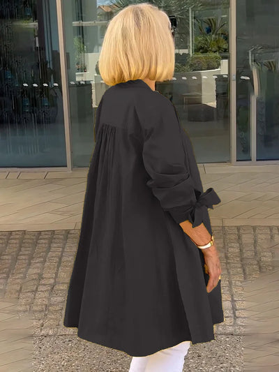 Long Cotton Swing Shirt Jacket – Flattering Fit
