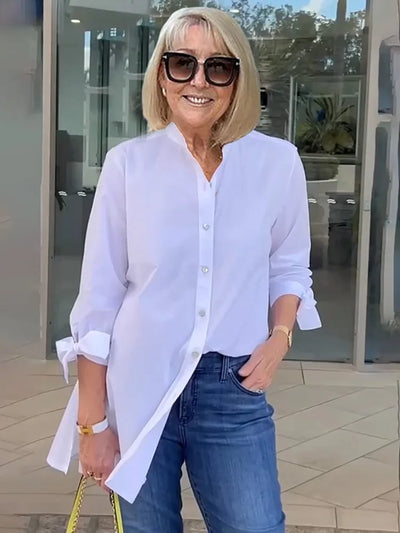 Long Cotton Swing Shirt Jacket – Flattering Fit