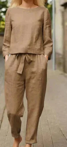 Relaxed Two-Piece Set – Solid Colour & Effortless Style