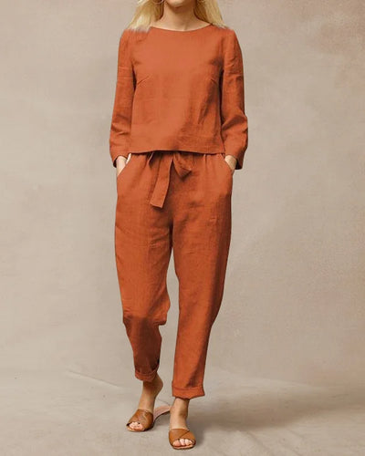 Relaxed Two-Piece Set – Solid Colour & Effortless Style
