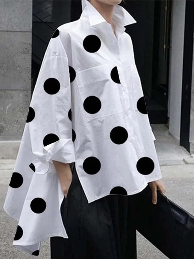 Polka Dot Long Sleeve Shirt