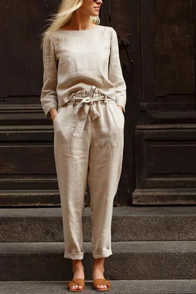 Relaxed Two-Piece Set – Solid Colour & Effortless Style