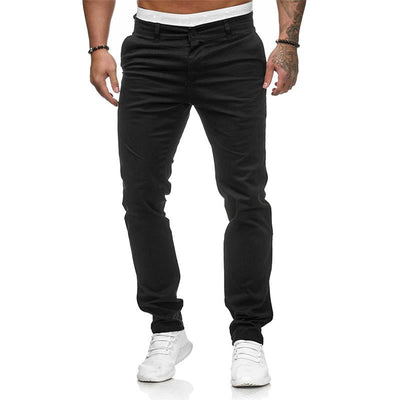 Men's Casual Solid Colour Slim Fit Pants