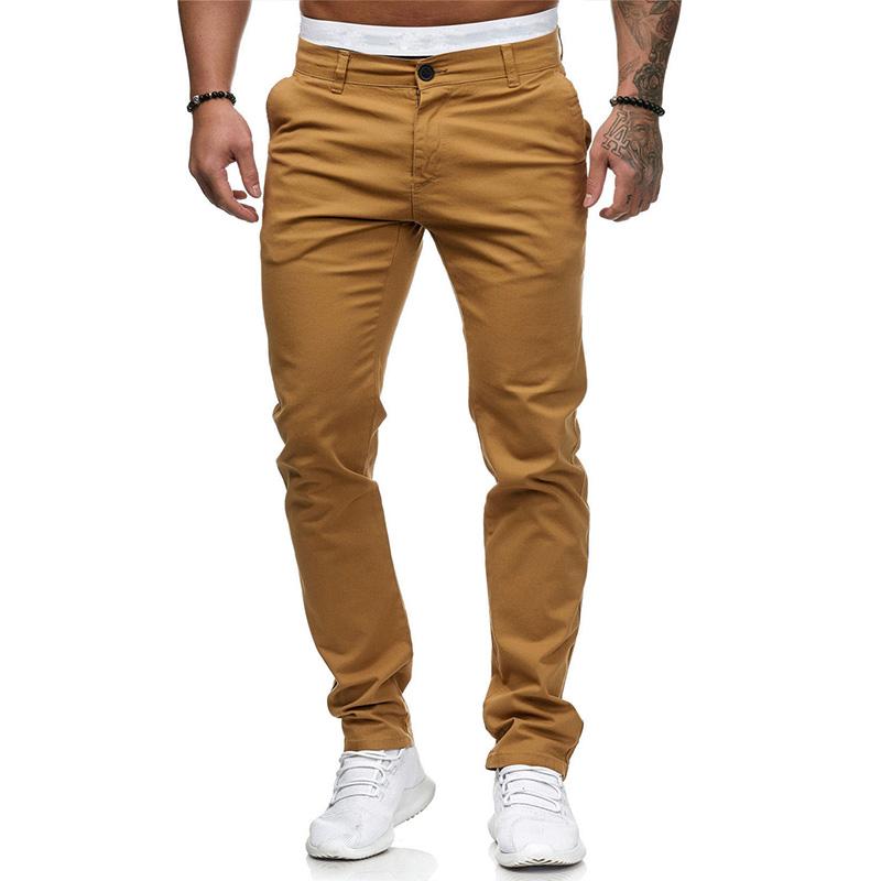 Men's Casual Solid Colour Slim Fit Pants