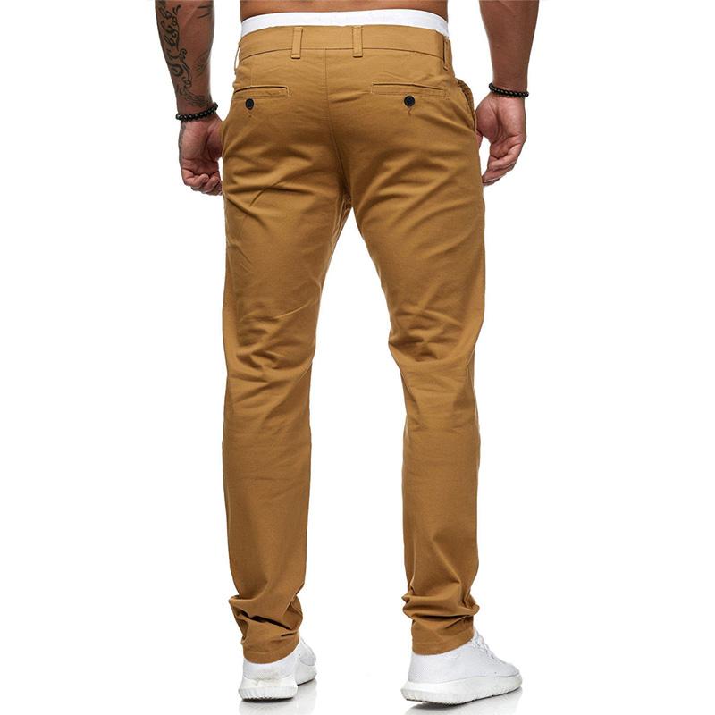 Men's Casual Solid Colour Slim Fit Pants